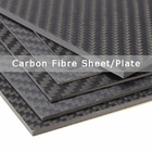 High Hardness Board Material Twill Carbon Fiber Plate Sheet With Bright Glossy Surface