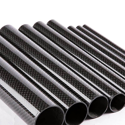 100% 3K Carbon Fiber Tube High Wear Resistance Various Color And Shape