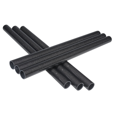 Woven Finish Roll Wrapped Carbon Tube 30mm OD 28mm ID 1000mm Length