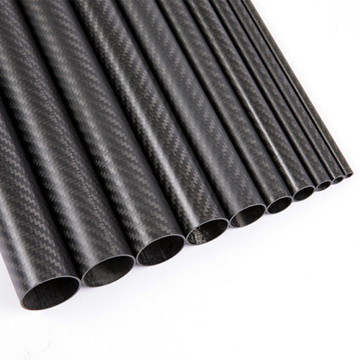 High Stiffness Flexible Carbon Fiber Tube 100% 3K Carbon Composites Tubing