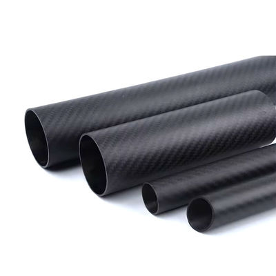 Custom Size 15mm–40mm 100% 3K Carbon Fiber Tubes Lightweight Round Pipes
