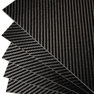 500X600MM Carbon Fiber Plates 0.5MM to 6.0MM Thickness 100% 3K Plain Weave Glossy Carbon Fiber Sheet