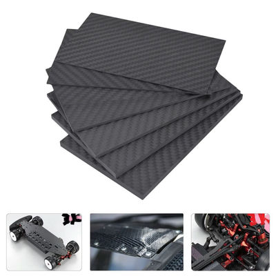 Superior Mechanical Performance 3K Twill Roll Wrapped Carbon Fibre Plate / Sheet
