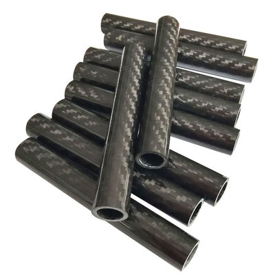 High Stiffness 100% 3K Roll Wrapped Twill Carbon Fiber Round Tube Manufacturer