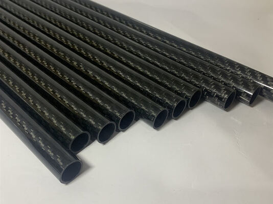 High Strength 14*12mm High Glossy Twill Weave 3K Carbon Fiber Pipe