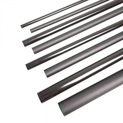 Custom 3K Carbon Fiber Tube CFRP Round Pipe Lightweight High Strength for Drone Robotics Industrial Use