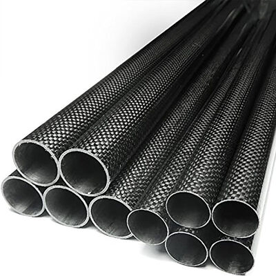 High-Temperature Resistance Durable Surface 3K Plain Weave Matte Carbon Fiber Tube