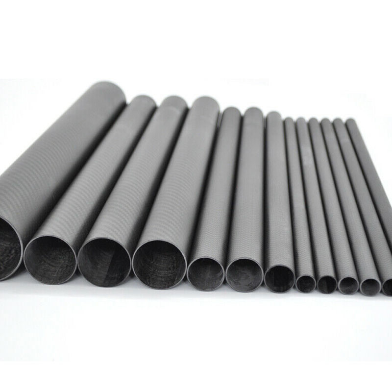 Pure Carbon Fiber Tubes Lightweight High Strength 100% Full Carbon Fiber Pipes