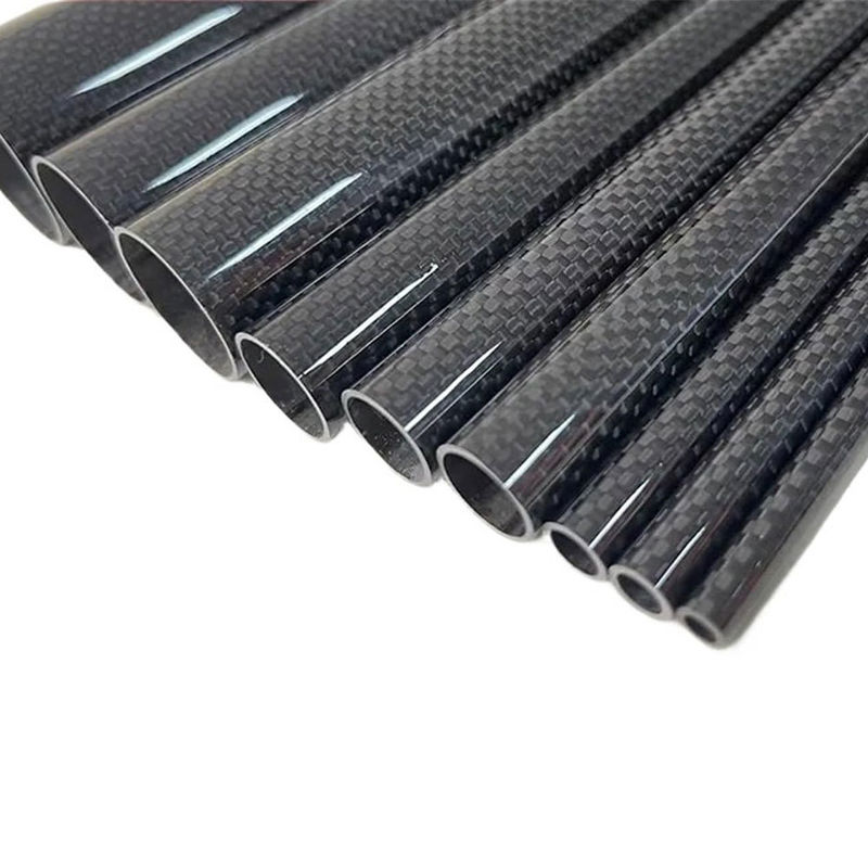 Plain Weave Carbon Fiber Tube 3K Glossy Custom Sizes